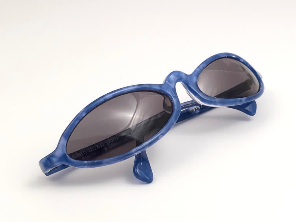 Women's or Men's New Vintage Rare Alain Mikli 3193 Cerulean Blue France Sunglasses 1990