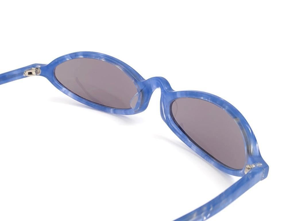 New Vintage Rare Alain Mikli 3193 Cerulean Blue France Sunglasses 1990 1