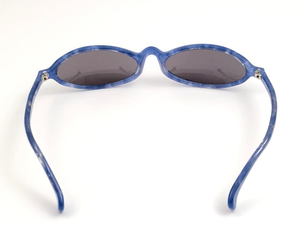 New Vintage Rare Alain Mikli 3193 Cerulean Blue France Sunglasses 1990 2