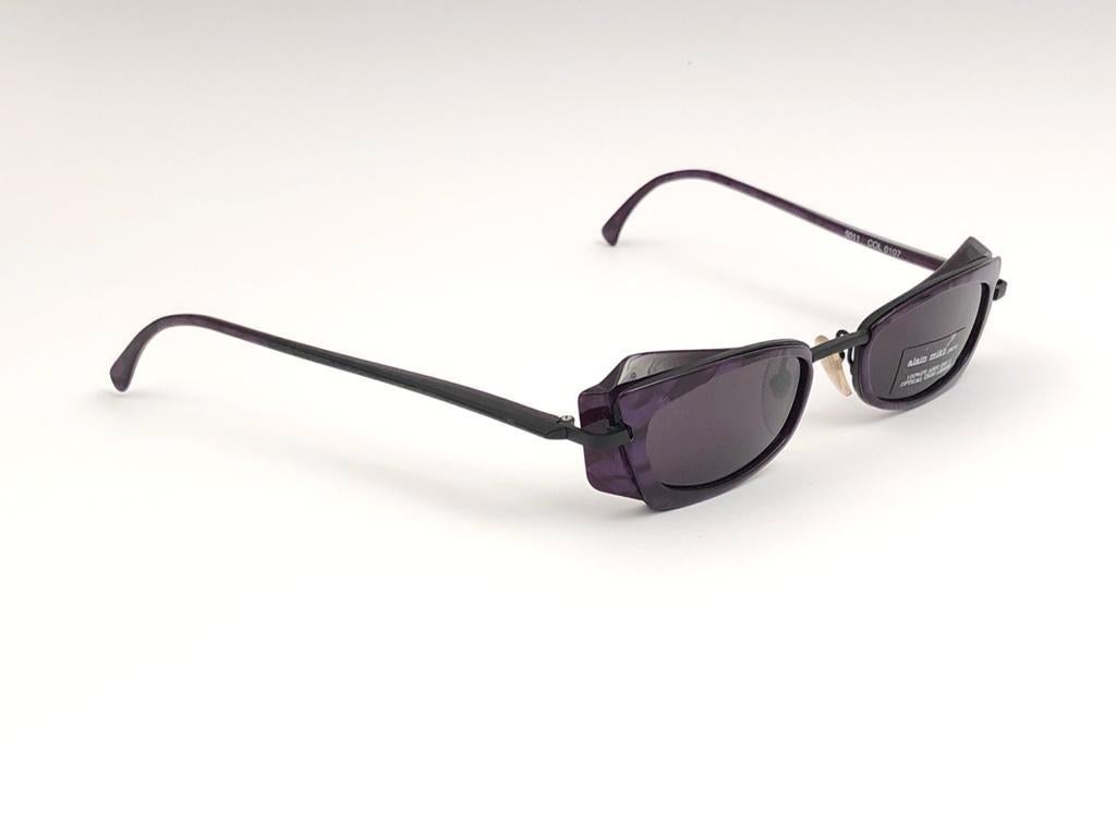 New Vintage Rare Alain Mikli 5011 Purple & Black France Sunglasses 1990 2