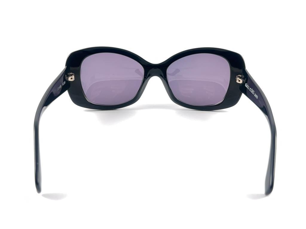 New Vintage Rare Alain Mikli Black & Lacquered Accents France Sunglasses 90'S 6