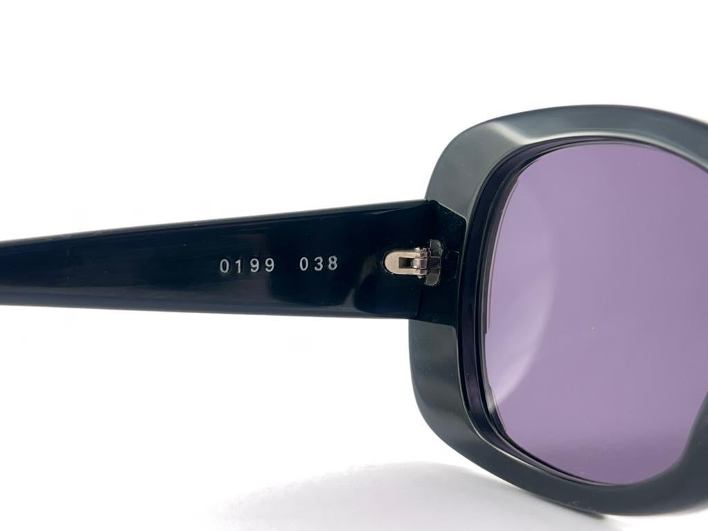 New Vintage Rare Alain Mikli Black & Lacquered Accents France Sunglasses 90'S 3