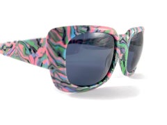New Vintage Rare Alain Mikli Oversized Multicolor France Sunglasses 1990'S