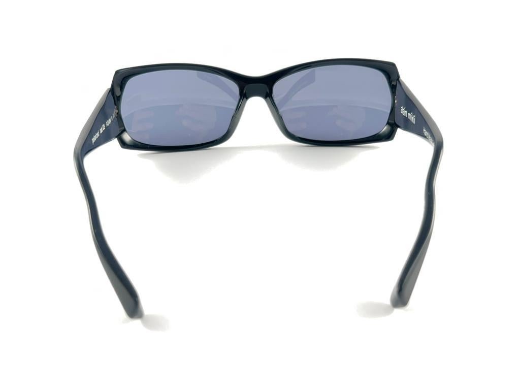 New Vintage Rare Alain Mikli Polarized Cat 03 Black France Sunglasses 1990's For Sale 6
