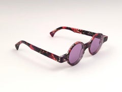 New Vintage Rare Alain Mikli 0150  Round Pink Tones France Sunglasses 1990