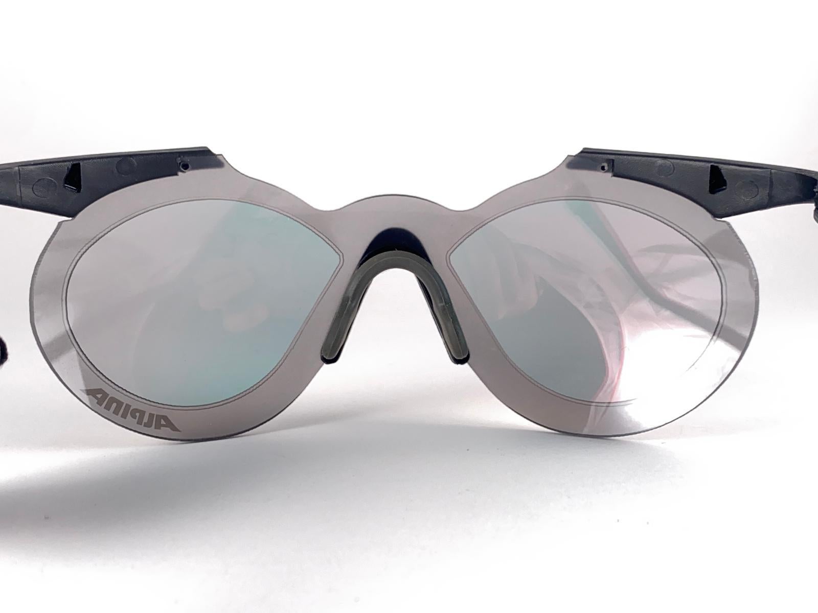 Nouveau Vintage Rare Alpina Sports Hardcoated  Lentilles Lunettes de soleil 1980's Allemagne Excellent état - En vente à Baleares, Baleares