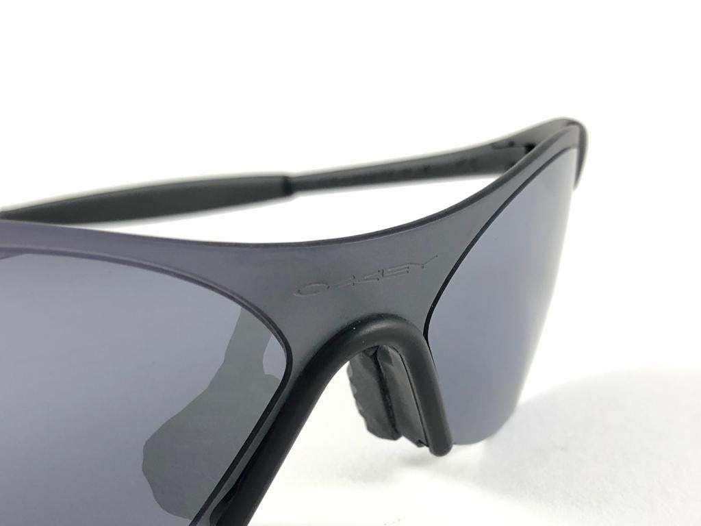 Oakley Sports - Lunettes de soleil vintage rares, noires et mates, neuves, taille 0,4, 1999 7