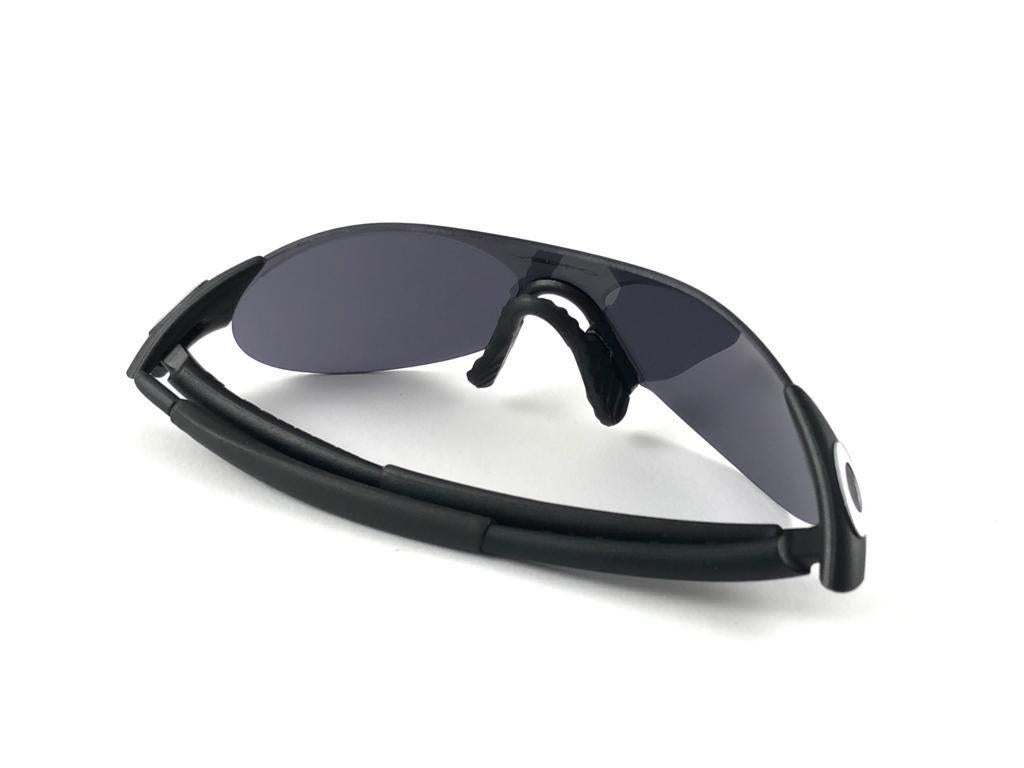  Oakley Sports - Lunettes de soleil vintage rares, noires et mates, neuves, taille 0,4, 1999 Unisexe 
