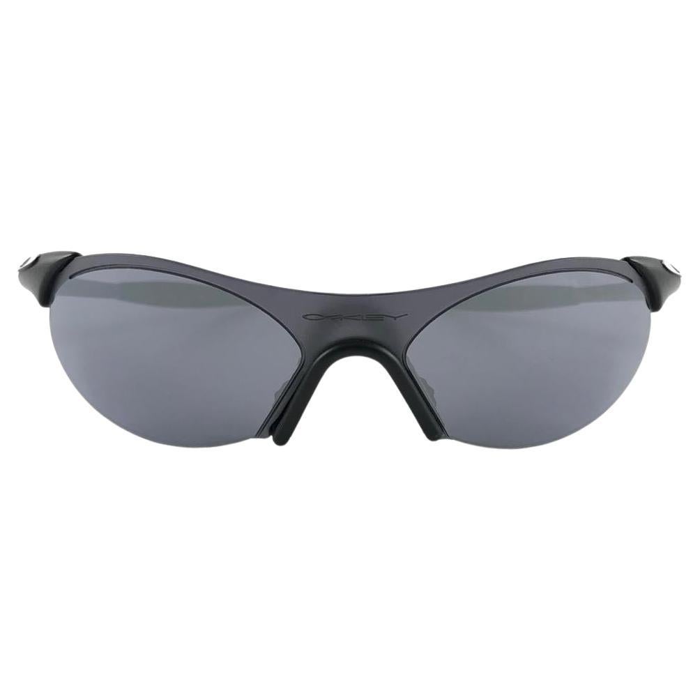 New Vintage Rare Oakley Sports 0.4 Matte Black 1999 Sunglasses