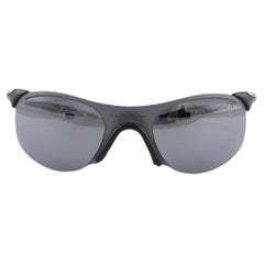 New Vintage Rare Oakley Sports 0.4 Squared Matte Black 1999 Sunglasses 