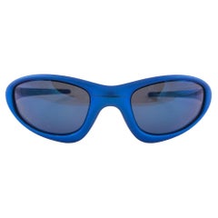 New Retro Rare Oakley Sports Electric Blue 1999 Sunglasses 