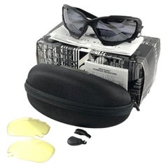 New Vintage Rare Oakley Sports JAWBONE 04 207 Matte Black 2000's Sunglasses 