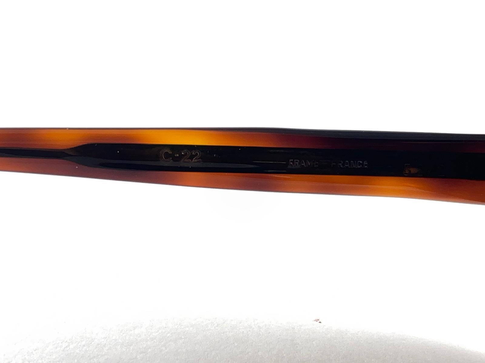 New Vintage Rare Pierre Cardin C22 Tortoise Michael Caine 1960's sunglasses For Sale 2