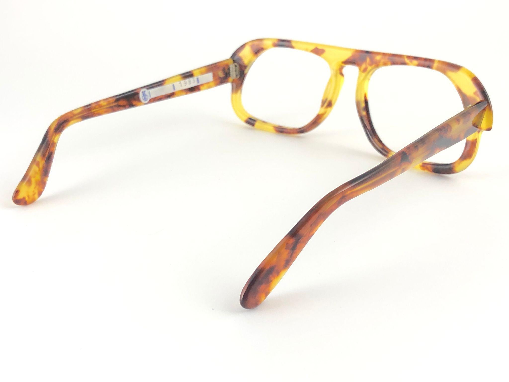 New Vintage Rare Pierre Cardin C 22 Light Tortoise RX 1960's sunglasses In New Condition For Sale In Baleares, Baleares