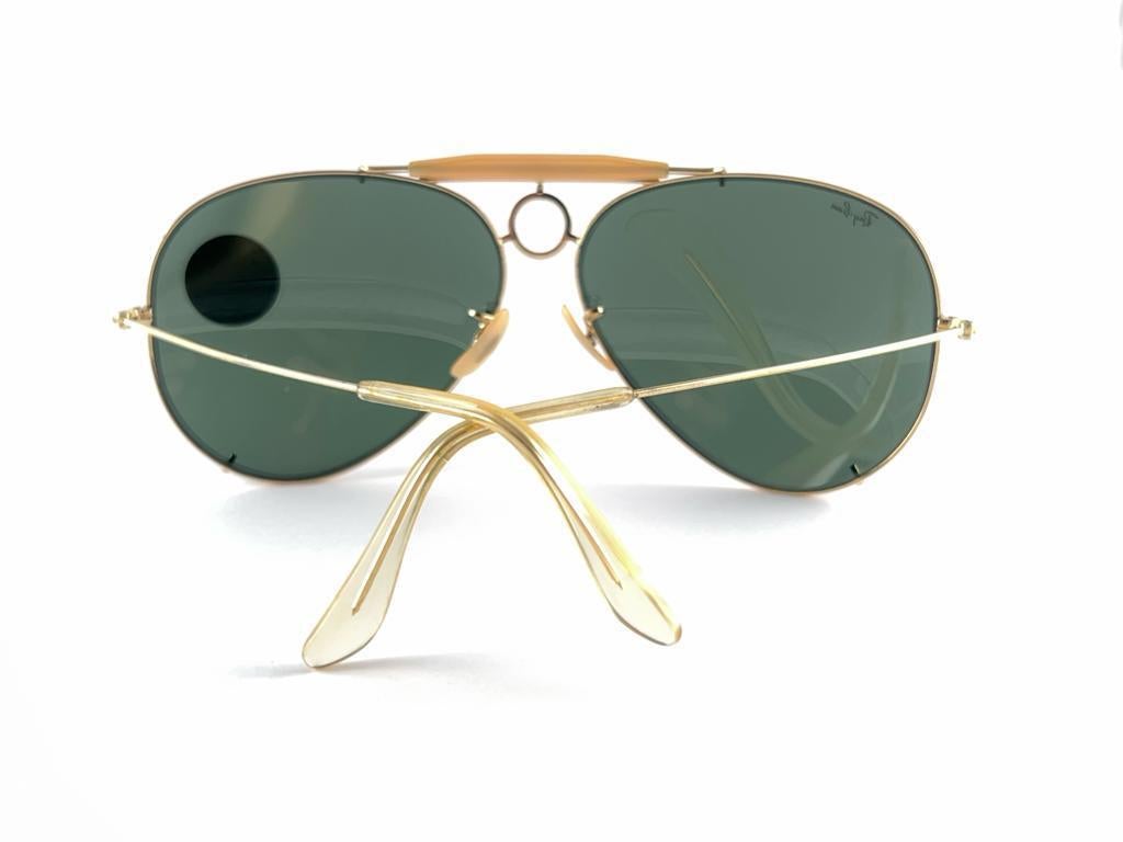 New Vintage Rare Ray Ban Shooter 65Mm G15 Large Lenses  B&L Sunglasses Frame  For Sale 6