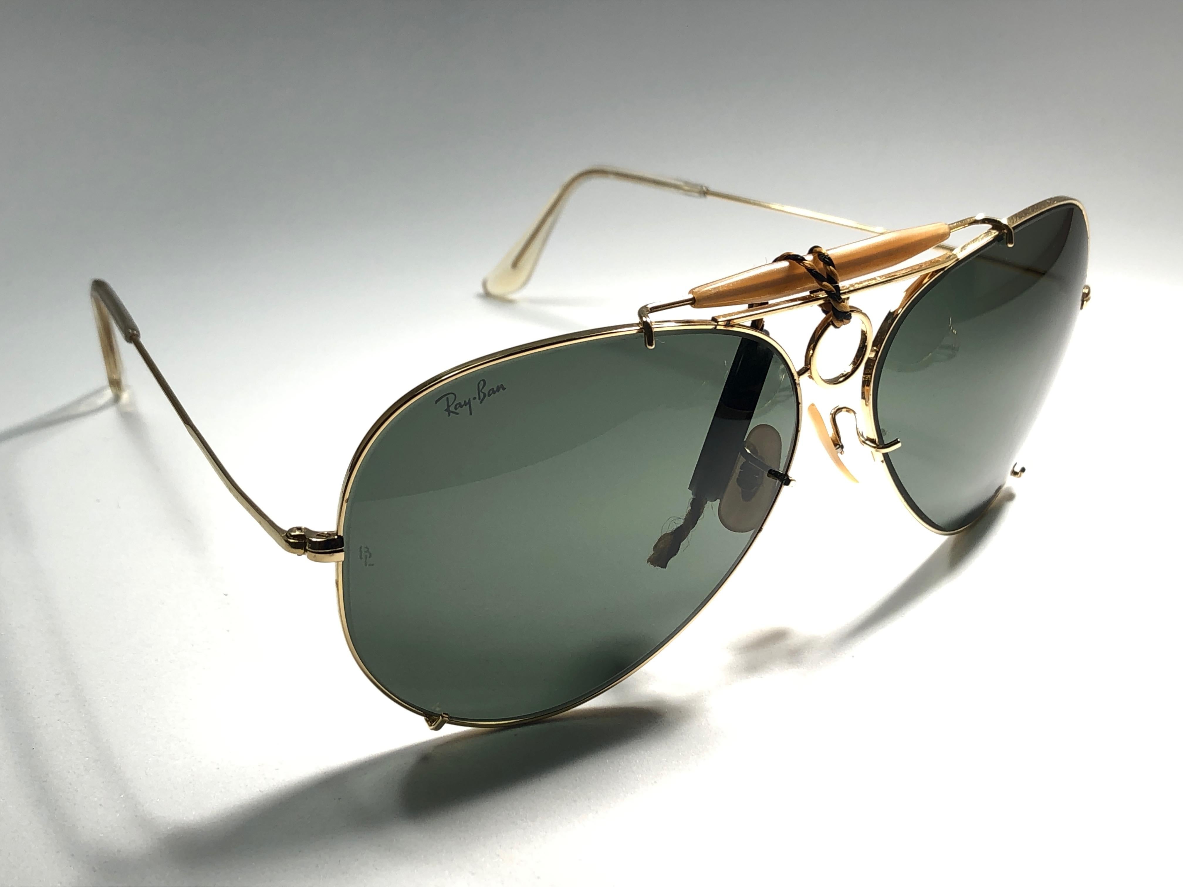 Women's or Men's New Vintage Rare Ray Ban  Shooter 65Mm G15 Large Lenses  B&L Sunglasses Frame 