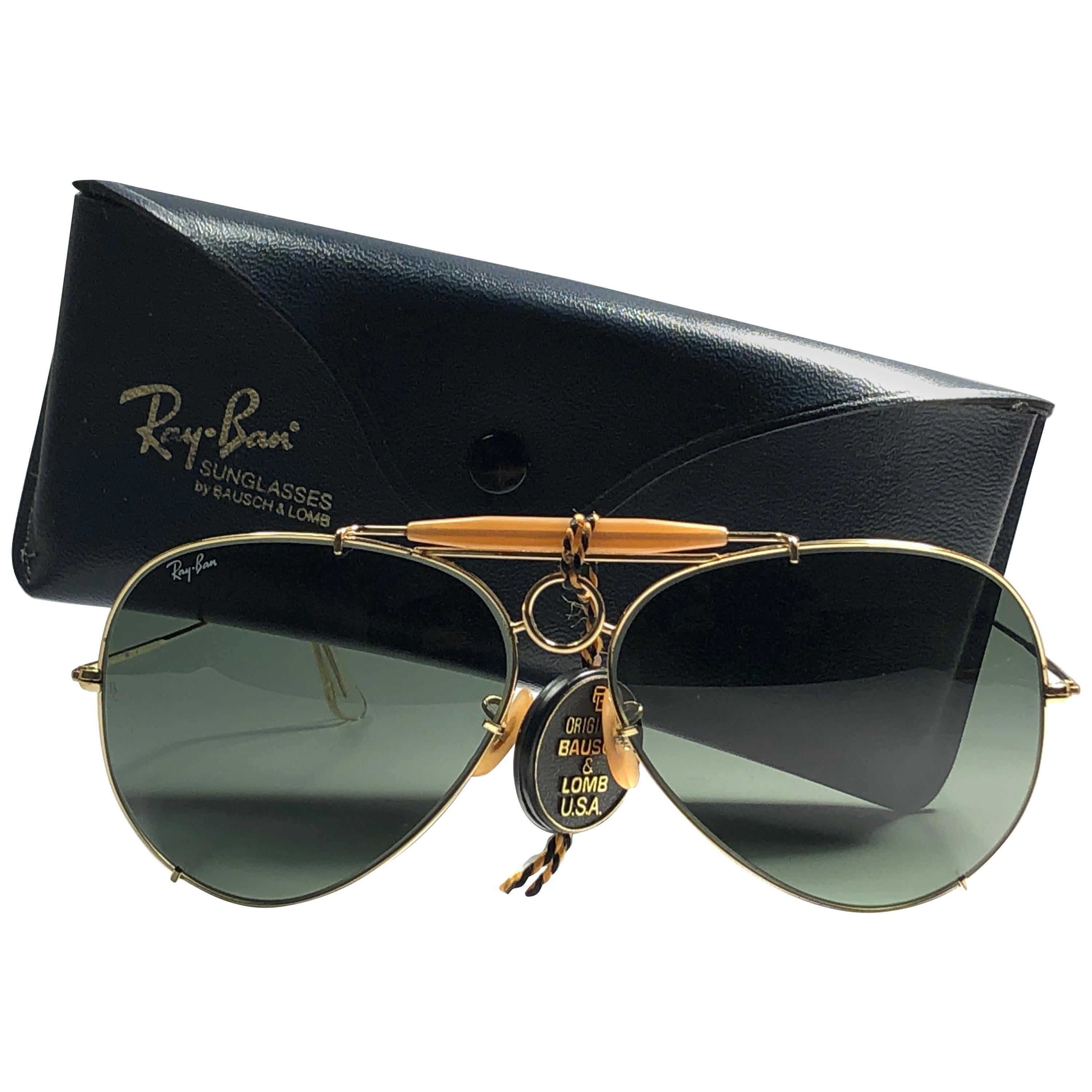 vintage ray ban shooter sunglasses