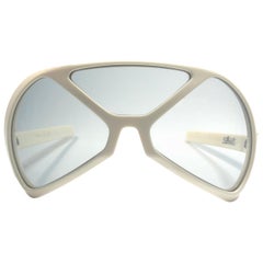 New Retro Rare Silhouette Futura 570 White Collector Item 1970 Sunglasses 