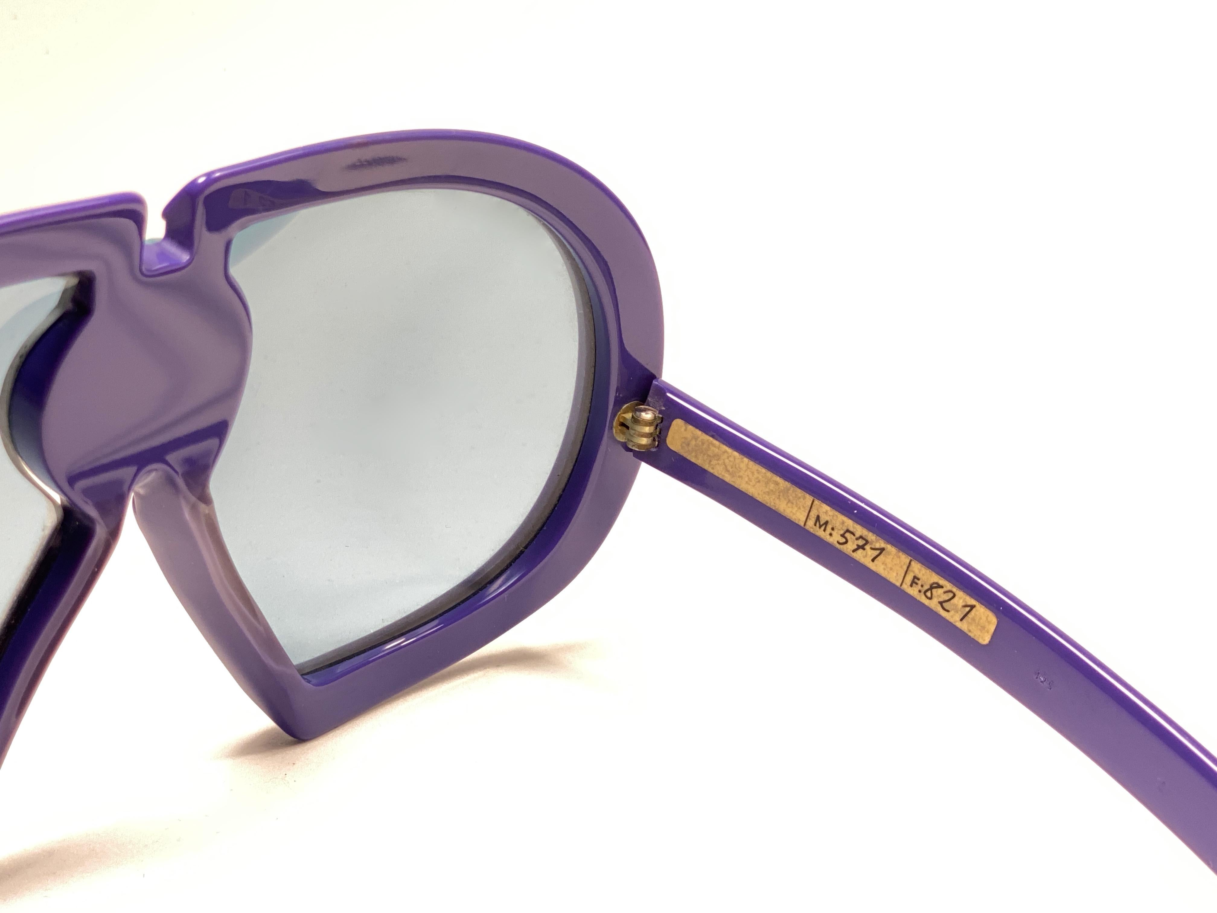 Women's or Men's New Vintage Rare Silhouette Futura 571 Collector Item 1970 Sunglasses  For Sale