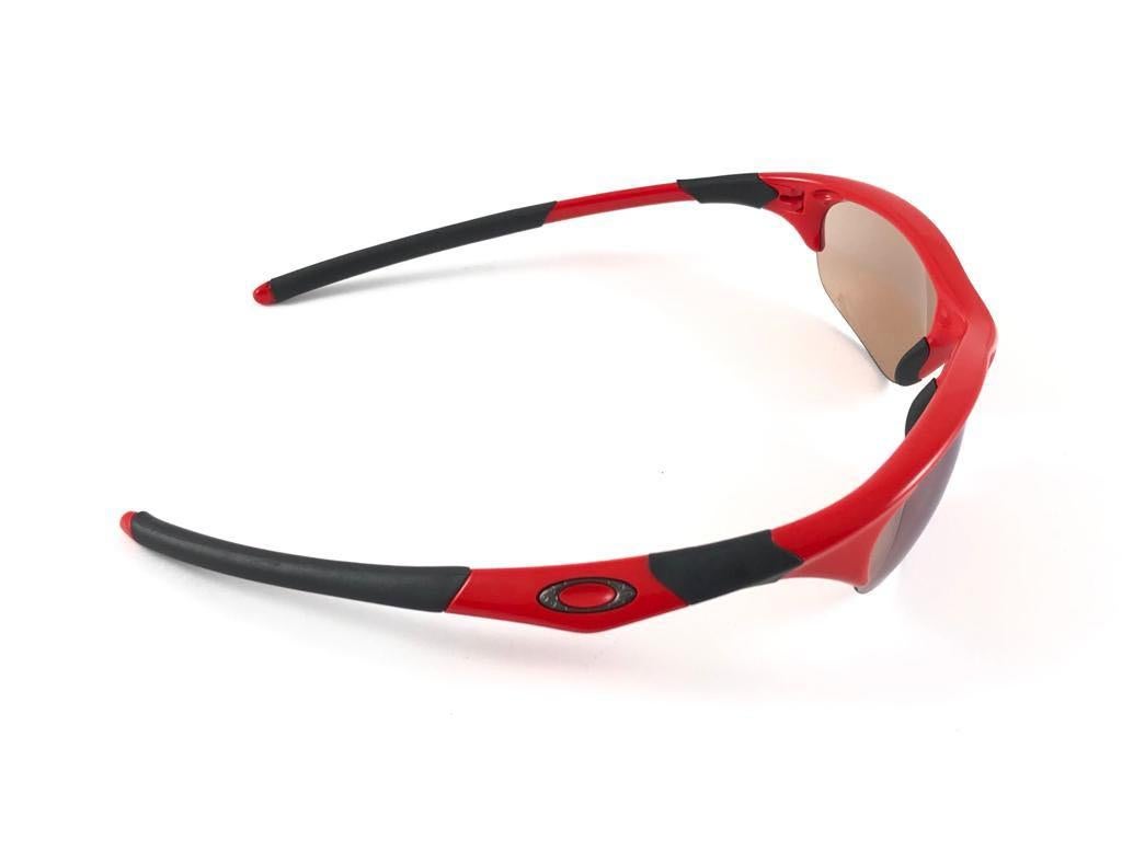 New Vintage Rare Sports Oakley Half Jacket Golf Array Red 2002 Sunglasses 2