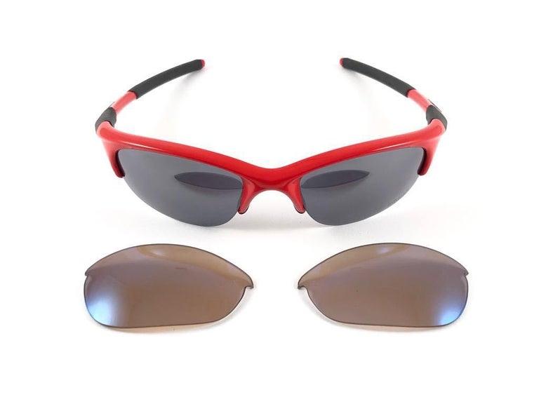 New Vintage Rare Sports Oakley Half Jacket Golf Array Red 2002