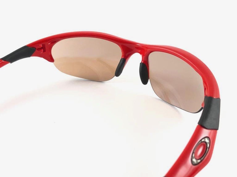 New Vintage Rare Sports Oakley Half Jacket Golf Array Red 2002