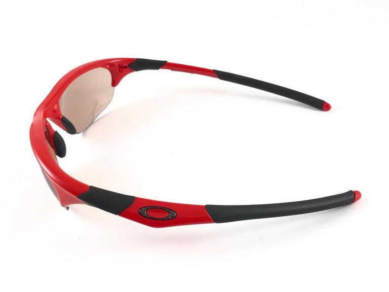 New Vintage Rare Sports Oakley Half Jacket Golf Array Red 2002