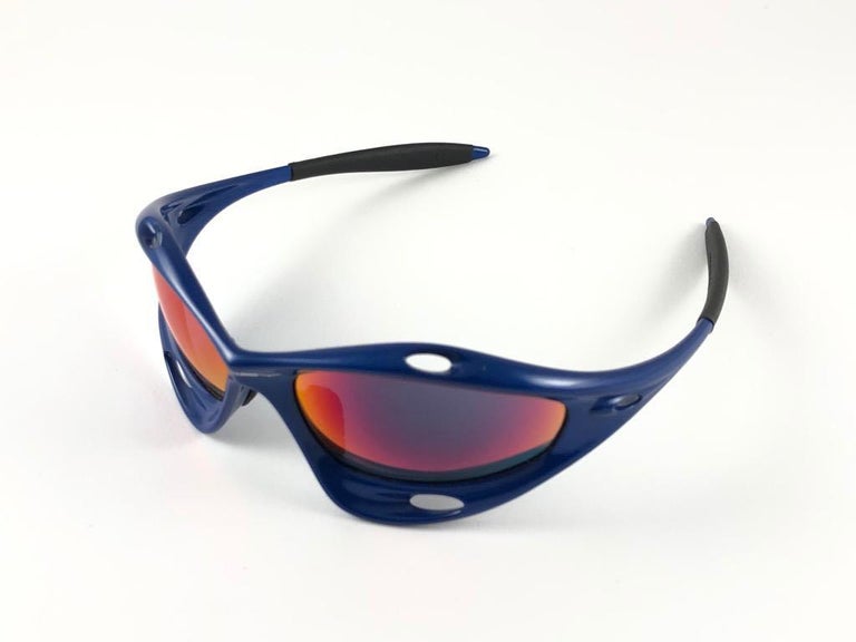 New Vintage Rare Sports Oakley Racing Jacket Gen 1 Blue 1997