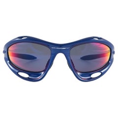 New Vintage Rare Sports Oakley Racing Jacket Gen 1 Blue 1997 Sunglasses 