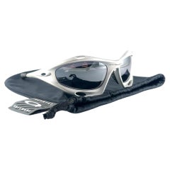 New Vintage Rare Sports Oakley Racing Jacket Gen 1 Silver 1998 Sunglasses