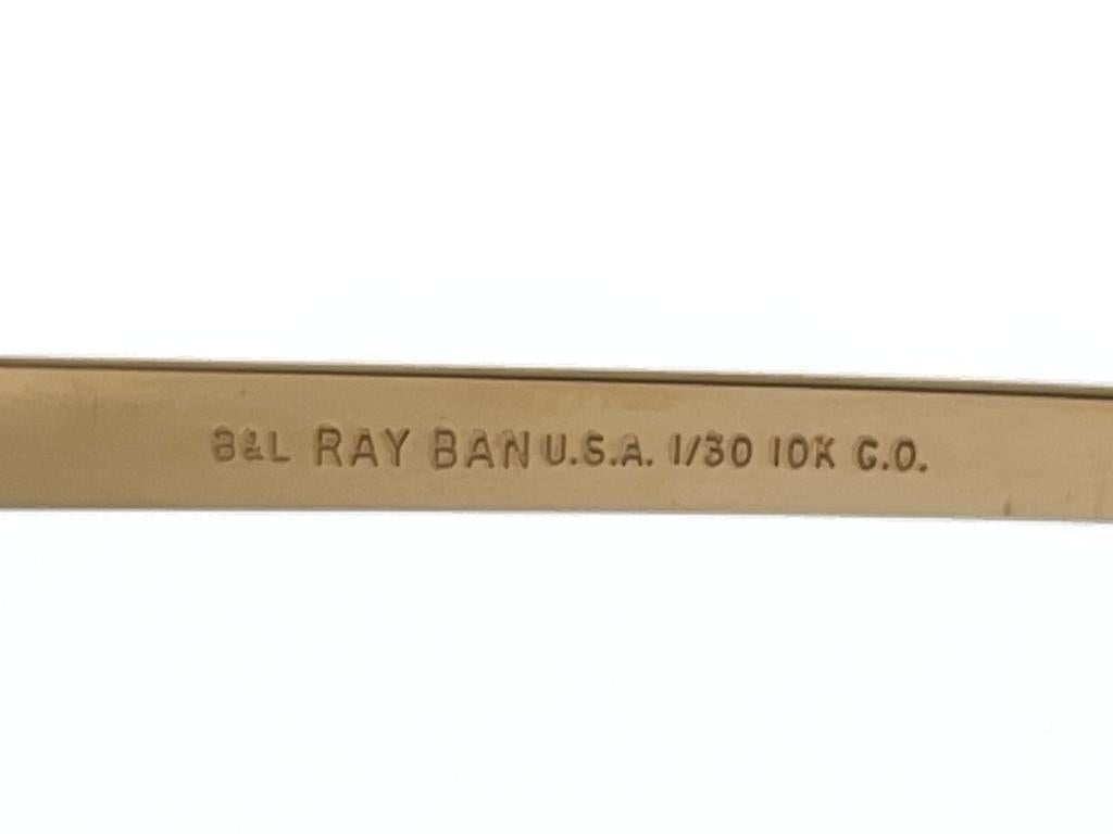 Neu! Vintage Ray Ban 10K G.O G15 Linsen B&L Sonnenbrille 70er Jahre Hergestellt in Usa im Angebot 5