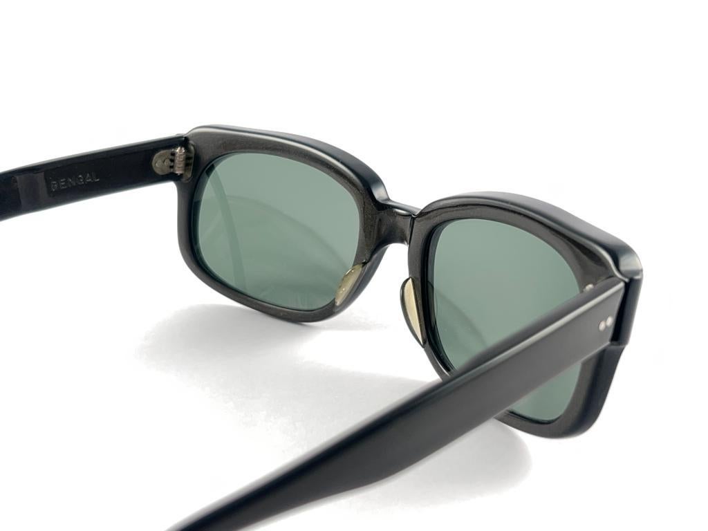 Graue Vintage Ray Ban Bengal-Sonnenbrille Usa B&L aus der Mitte des Jahrhunderts, 1960er Jahre im Angebot 8