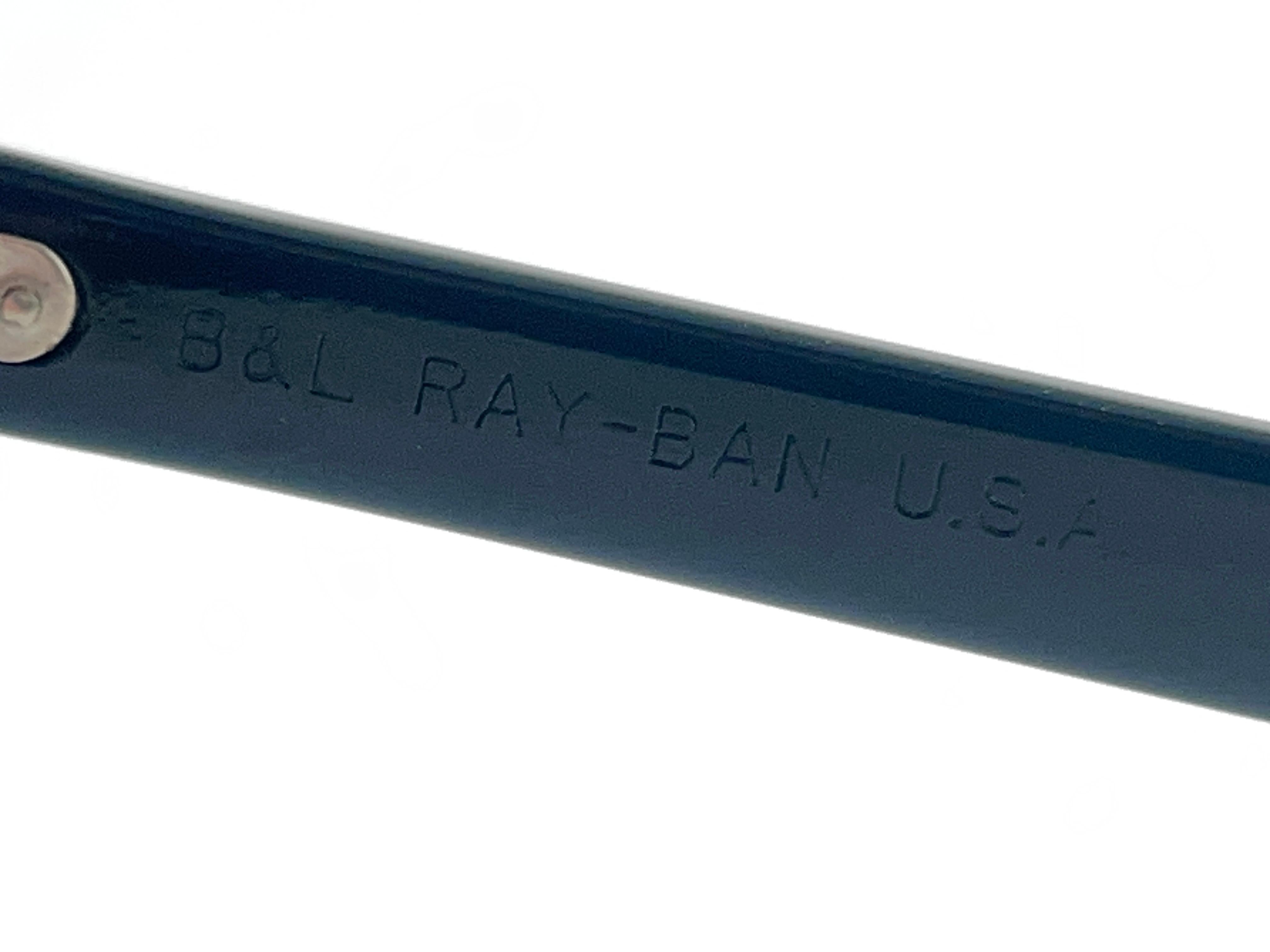 Graue Vintage Ray Ban Benji-Sonnenbrille aus der Mitte des Jahrhunderts, USA B&L, 1960er Jahre, neu im Angebot 6