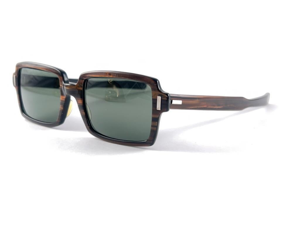 New Vintage Ray Ban Benji 1960's MidCentury Grey Lenses USA B&L Sunglasses In Good Condition For Sale In Baleares, Baleares