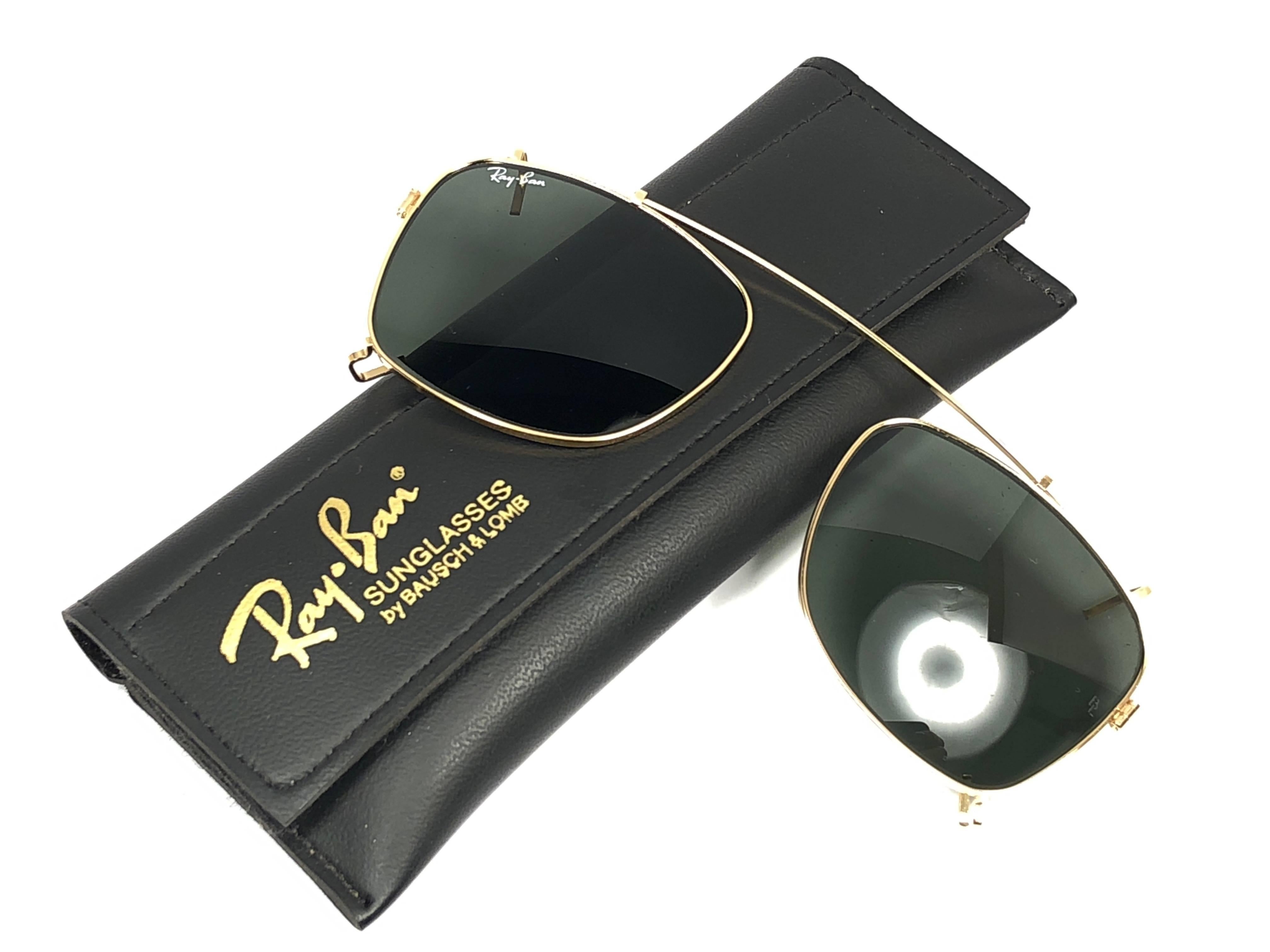 New Vintage Ray Ban B&L Clip On For Wayfarer Sunglasses Collectors Item USA In New Condition For Sale In Baleares, Baleares