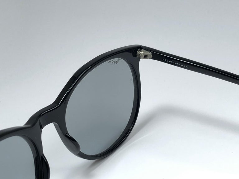 New Vintage Ray Ban B&L Style C Black Oversized Grey Changeable Lens ...