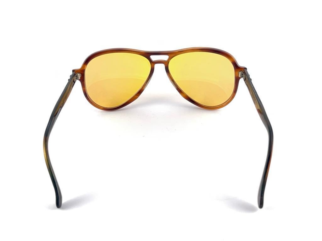 New Vintage Ray Ban B&L Vagabond Tortoise Ambermatic Lenses Sunglasses USA 7