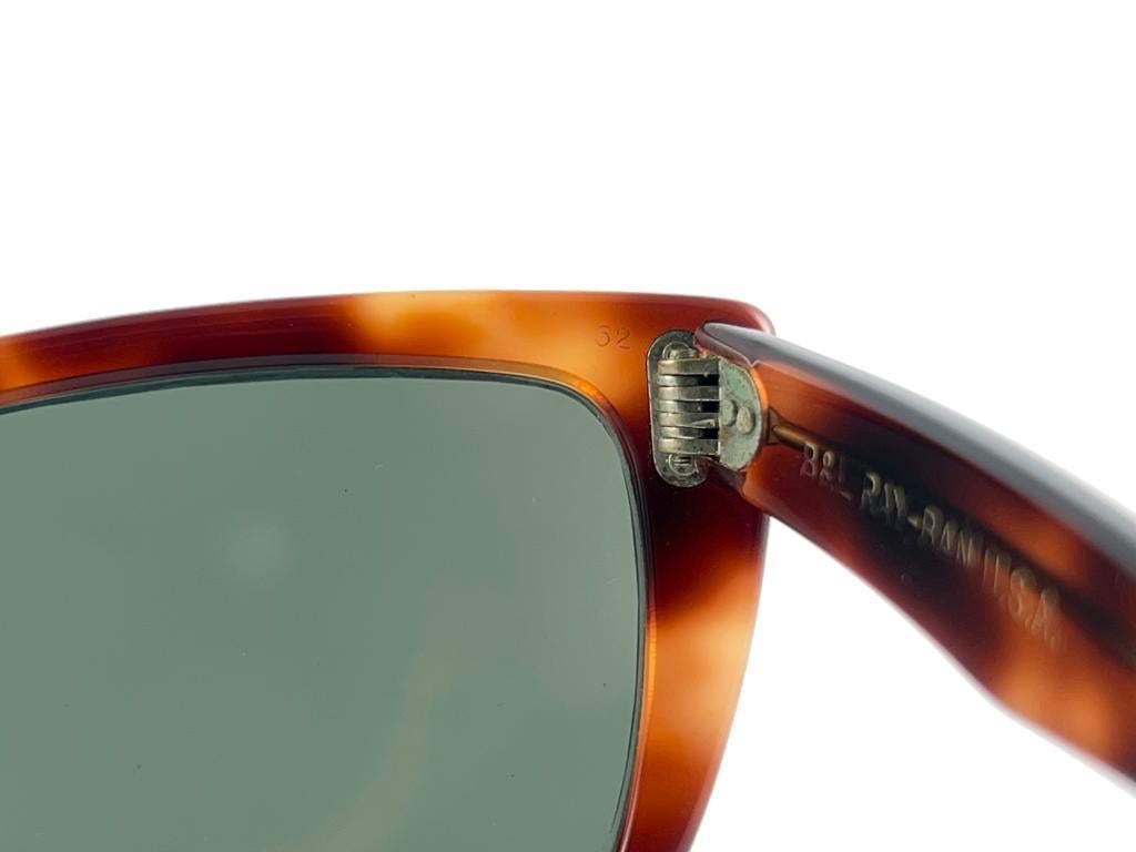 Graue Vintage Ray Ban Caribbean 1960er Jahre Midcentury-Sonnenbrille Usa B&L, neu im Angebot 6