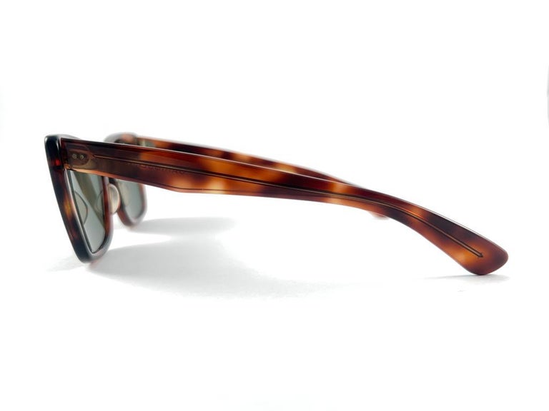 New Vintage Ray Ban Caribbean 1960'S Midcentury Grey Lenses Usa