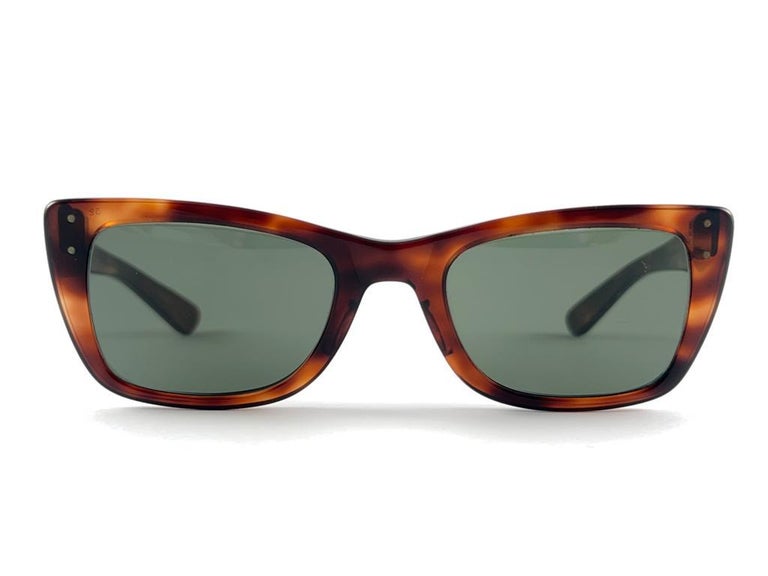 New Vintage Ray Ban Caribbean 1960'S Midcentury Grey Lenses Usa