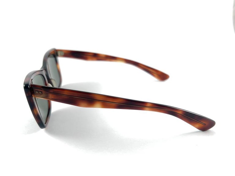 New Vintage Ray Ban Caribbean 1960'S Midcentury Grey Lenses Usa