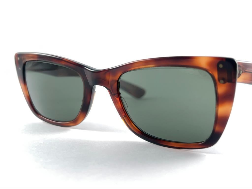 New Vintage Ray Ban Caribbean 1960'S Midcentury Grey Lenses Usa B&L Sunglasses For Sale 1