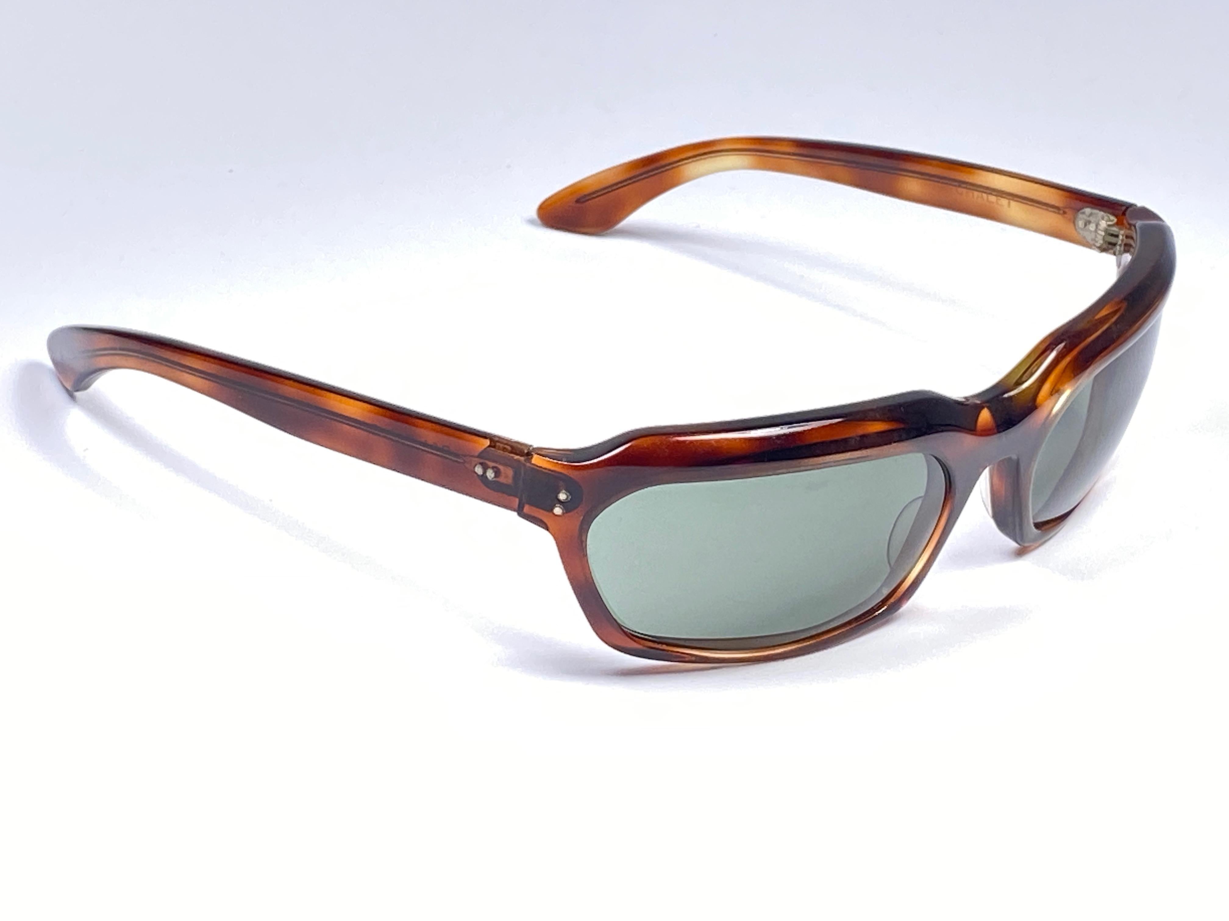 Gray New Vintage Ray Ban Chalet 1960's Mid Century G15 Lenses USA Sunglasses