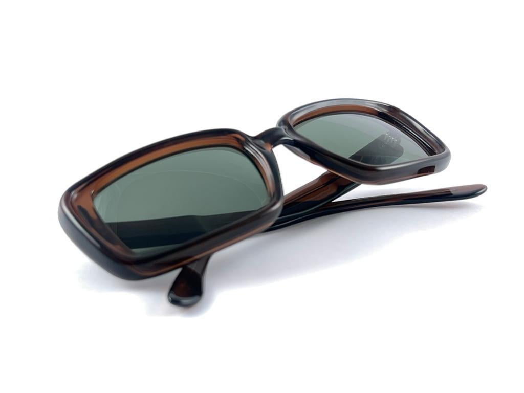 Graue Vintage Ray Ban Cimarron-Sonnenbrille Usa B&L aus der Mitte des Jahrhunderts, 1960er Jahre im Angebot 11