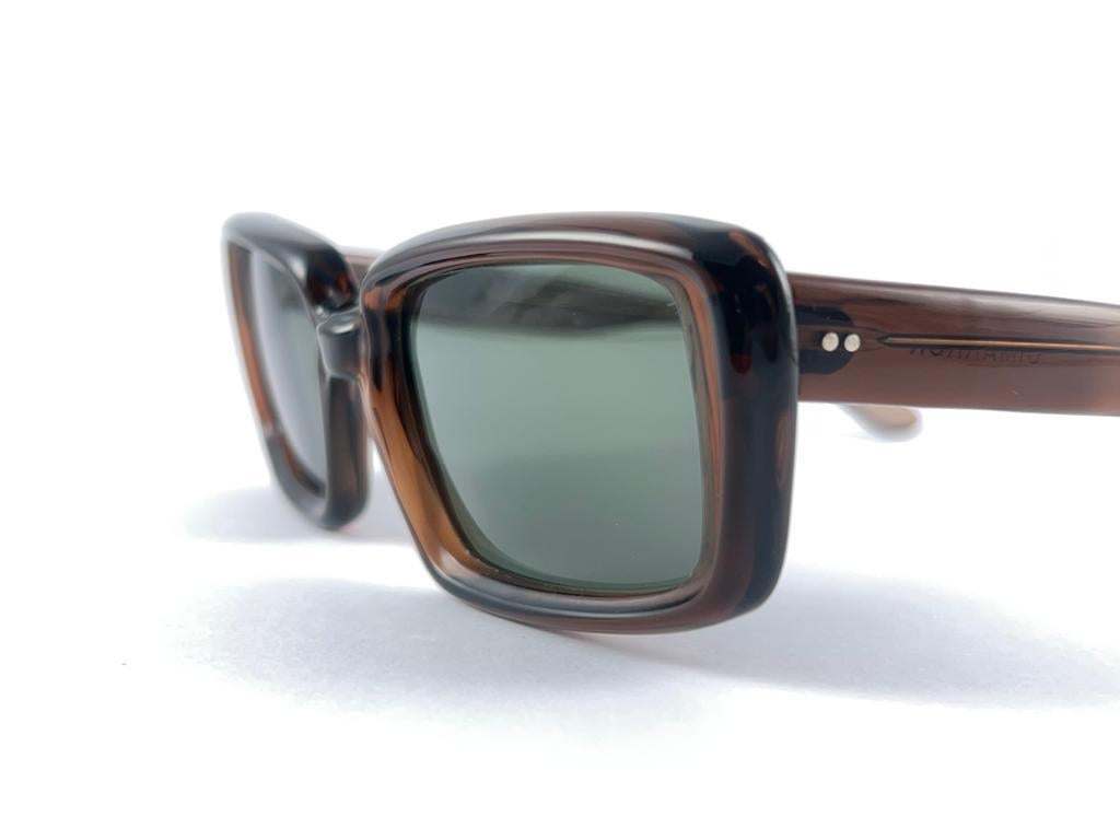 Gray New Vintage Ray Ban Cimarron 1960'S Midcentury Grey Lenses Usa B&L Sunglasses For Sale