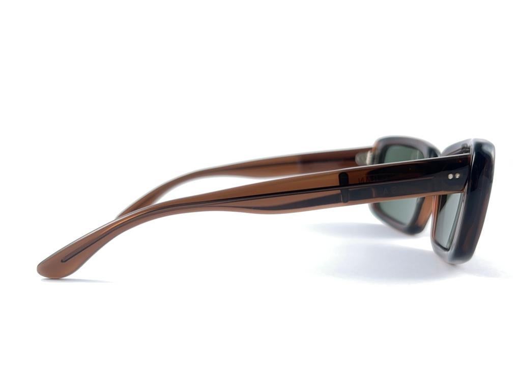 Graue Vintage Ray Ban Cimarron-Sonnenbrille Usa B&L aus der Mitte des Jahrhunderts, 1960er Jahre im Angebot 1