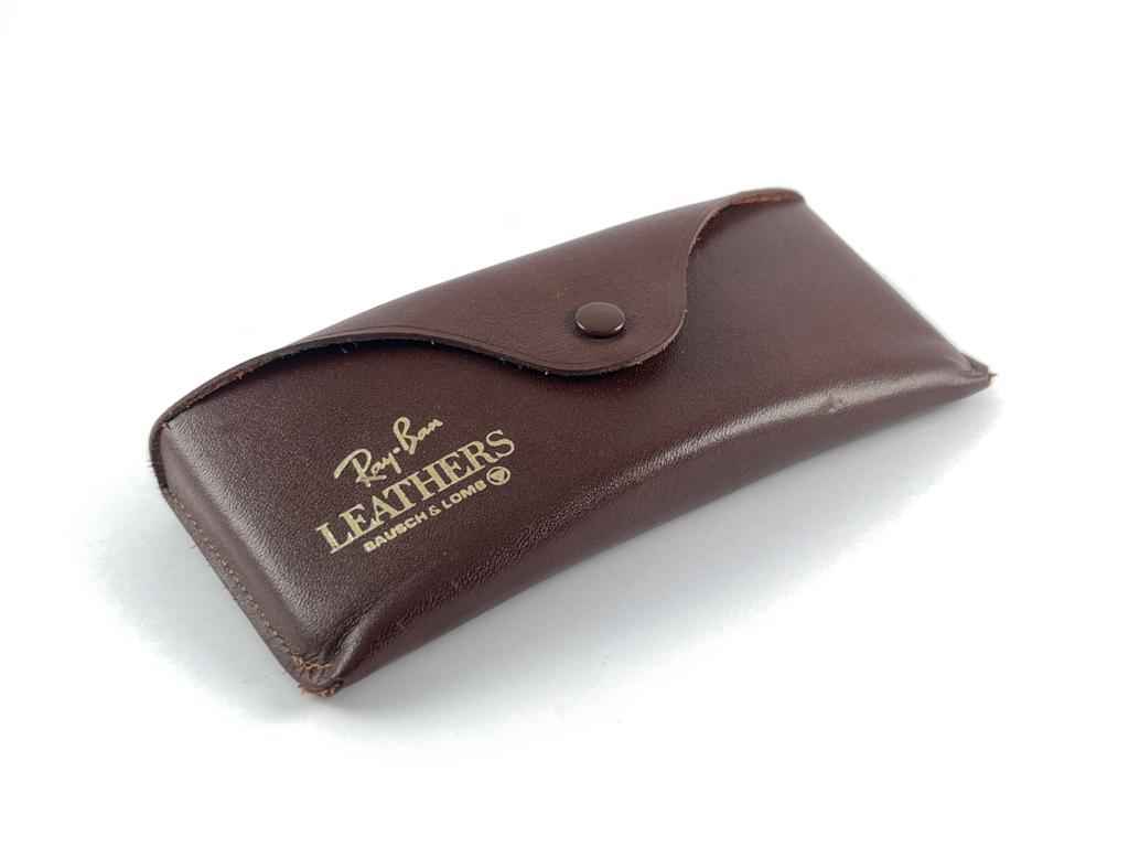 Nuovo Occhiali da sole vintage Ray Ban Leathers Black Outdoorsman 62MM modificabile In condizioni buone in vendita a Baleares, Baleares