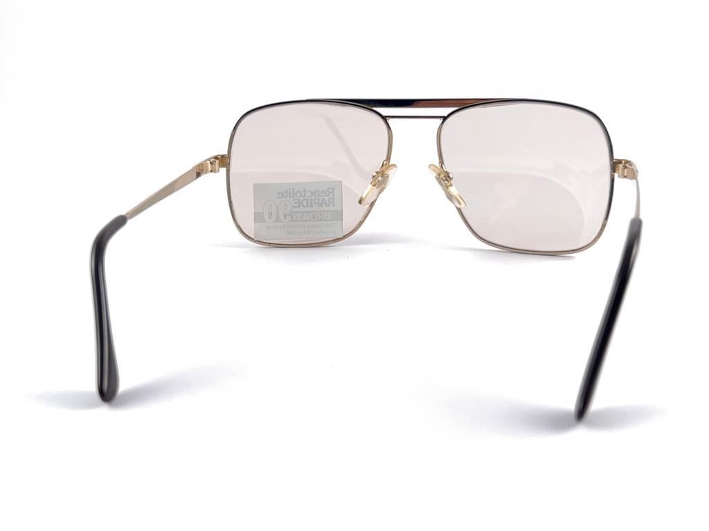 New Vintage Reactolite Rapide Photochromic Sunglasses 1970'S France For Sale 2