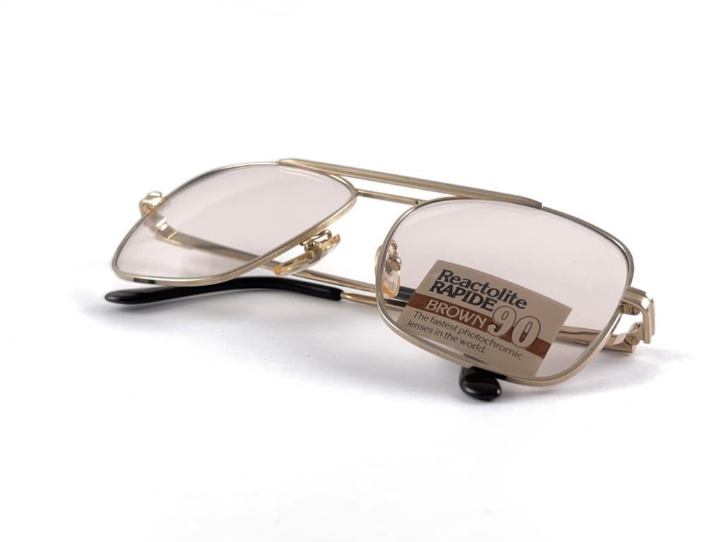 New Vintage Reactolite Rapide Photochromic Sunglasses 1970'S France For Sale 3