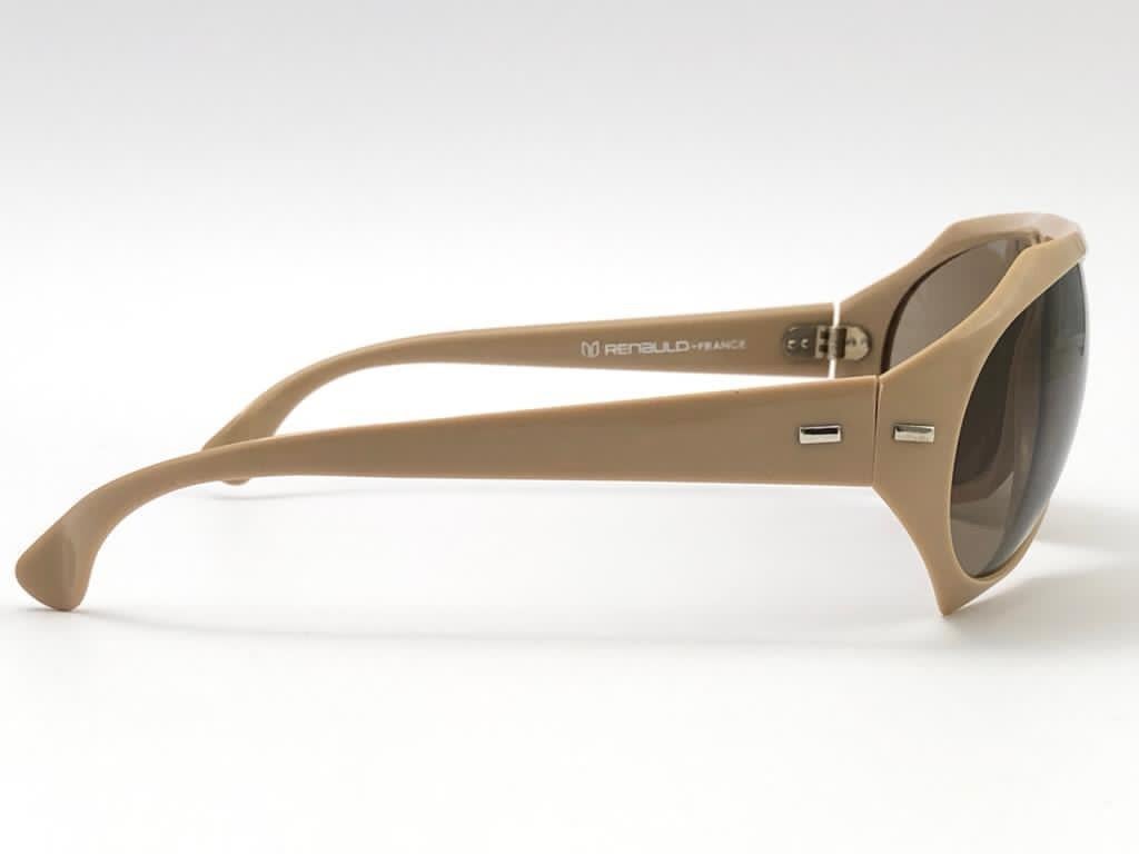 New Vintage Renauld for Yves Saint Laurent YSL Bug Eye 1980 France Sunglasses 1
